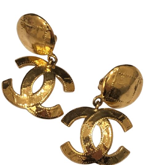 chanel earrings vestiaire collective|vintage chanel cc earrings price.